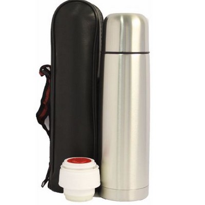 16 Oz. Slim Vacuum Thermal Bottle w/ Pouch