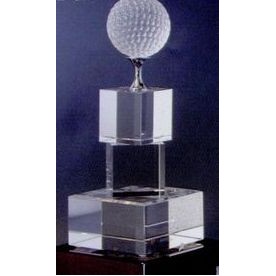 7½" Crystal Golf Tower Award