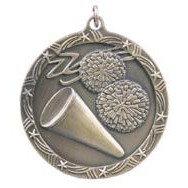 Medal, "Cheerleading" Shooting Star - 2-1/2" Dia.