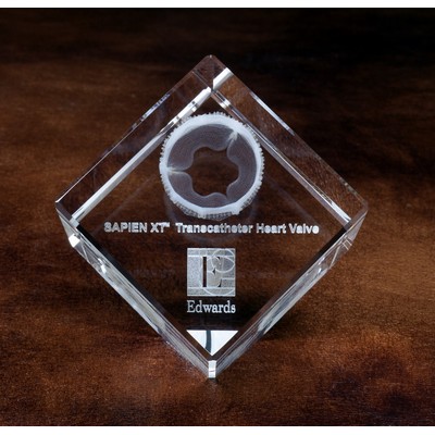 Jewel Cut Crystal Cube Awards (1 5/8"x1 5/8"x1 5/8")