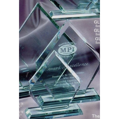 Premium Jade Glass Arrow Award (Small)