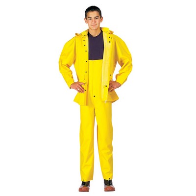 Deluxe Yellow PVC Rainsuit Jacket & Pants (S to XL)