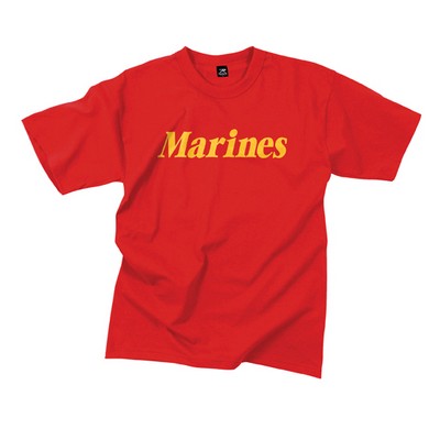 Red Marines Military T-Shirt (S to XL)