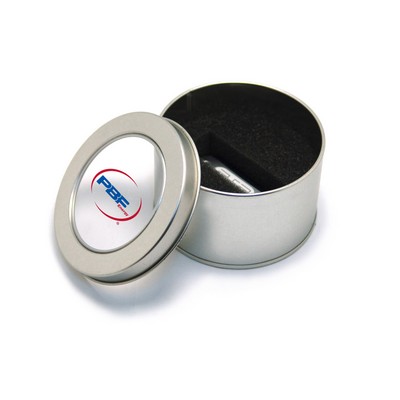 Round Metal Tin for USB's