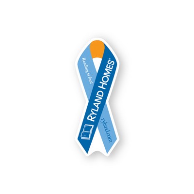 2"X8" Awareness Ribbon Shape Custom Printed Bookmarks