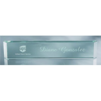 Jade Glass Executive Name Bar