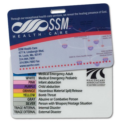 Laminated ID (3-3/8"x2-1/8")