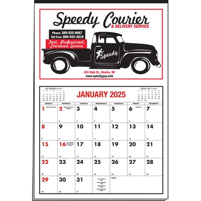 Just Write Multi-Sheet 2 Color Red/Black Calendar