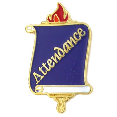 School - Attendance Pin