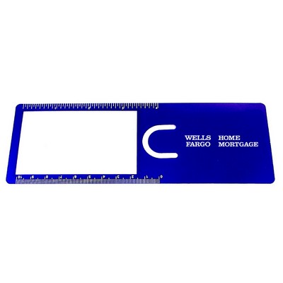 Magnifier Bookmark w/4" Ruler