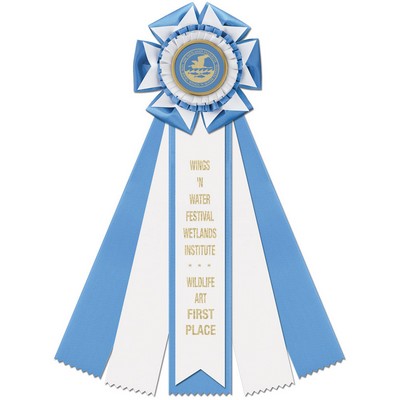 Royston Award Ribbon Rosette (12")