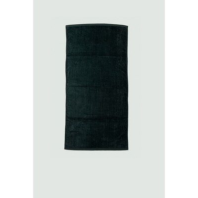 Velour Beach Towel (34" x 66") Black (Blank)