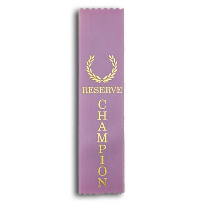 Reserve Champion Standard Stock Ribbon w/ Pinked Ends (2"x8")