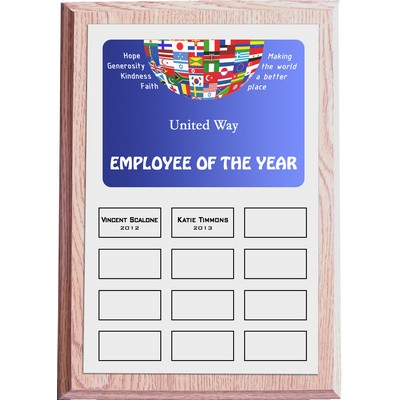 Liberty Color Perpetual Award Plaque - 12 Plates