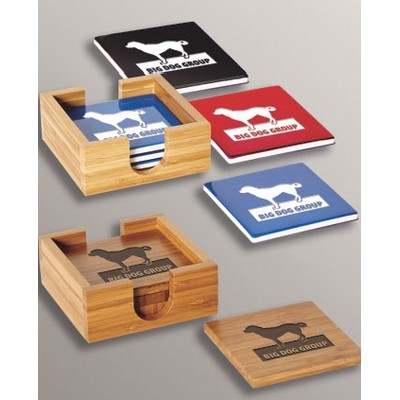 Bamboo Coaster Set