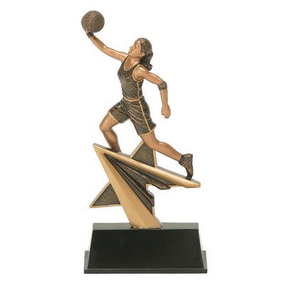 Basketball, Female, Star Power Sport Resins - 7"