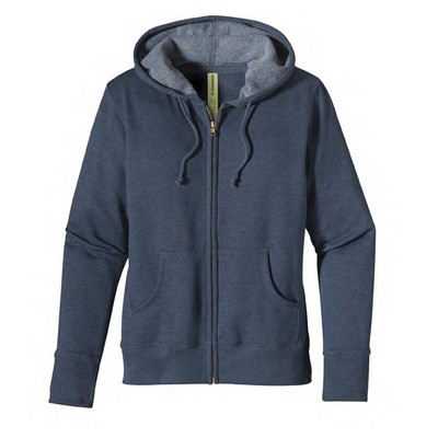 Econscious Women's Heathered Fleece Full-Zip Hoody