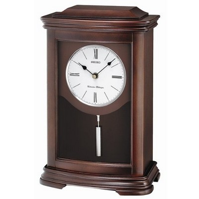 Seiko Chiming Mantel Clock w/ Round Roman Numeral Dial