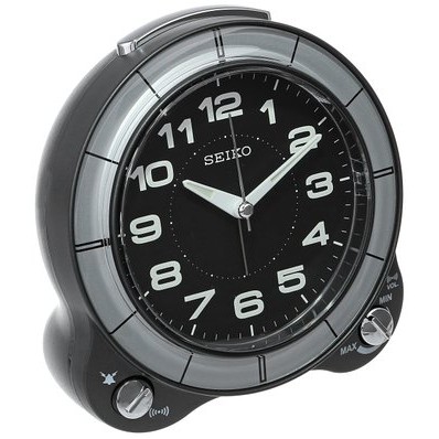 Seiko Bedside Alarm Japanese Quartz Alarm Clock w/ Luminous Hands