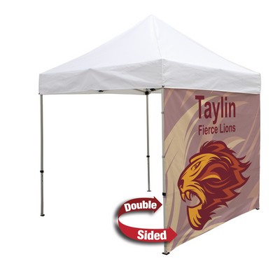 Double-Sided 8' Tent Full Wall (Dye Sublimation)