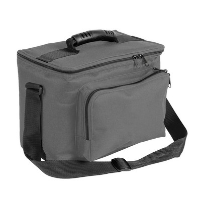 600D Poly 6 Pack Cooler Lunch Case (11"x8"x6")