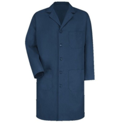 Red Kap™ Men's Long Sleeve Lab Coat w/Five Button Closure - Navy Blue