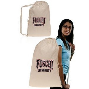 Collegiate Natural Cotton Laundry Bags