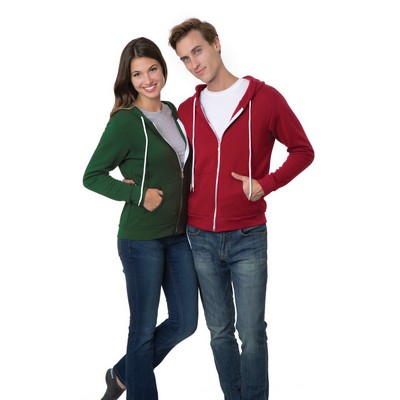 Unisex Bayside® Full-Zip Fashion Hoodie