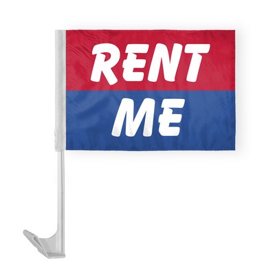 Rent Me Car Flags 12x16 inch