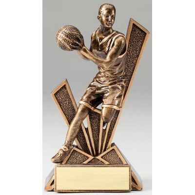 Basketball, Female Check-Mate Resin - 6-1/2" Tall