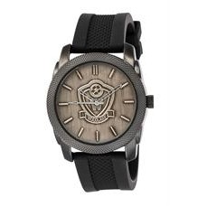 ABelle Promotional Time Maverick Medallion Black Men's Watch w/ Rubber Strap