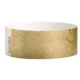 1" & ¾" Tyvek® Solid Color Metallic Wristbands