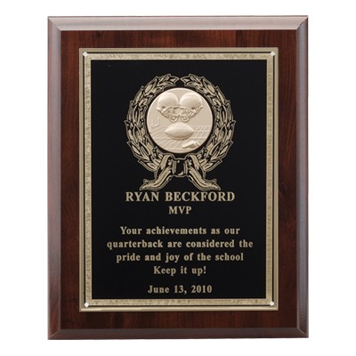 Genuine Walnut Plaque Takes Insert (8"x10")