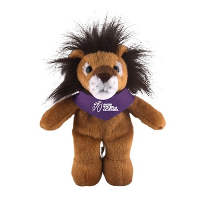 Soft Plush Stuffed Lion with Bandana