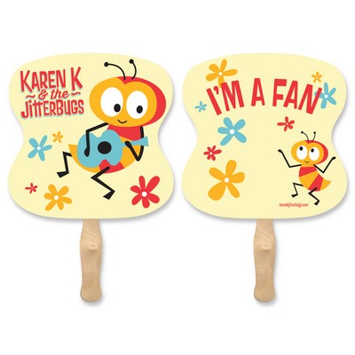 Hourglass Sandwich Hand Fan