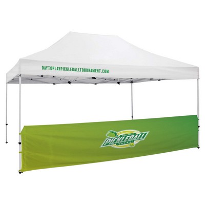 15' Premium Tent Mesh Vinyl Half Wall Kit (UV-Printed)