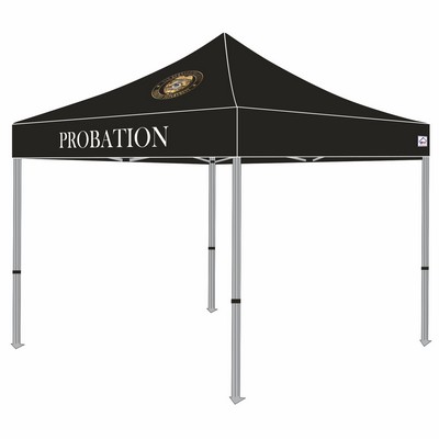 Economy Steel TL 10x10 Custom Canopy Kit (Full Color Thermal Print, 2 Locations)