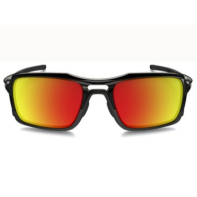 Oakley® Triggerman Sunglasses - Polished Black w/ Ruby Iridium Lens