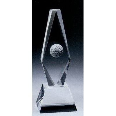 Golf Ball Diamond Award 8 1/4"H