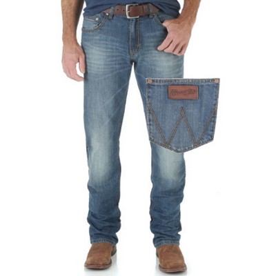 Wrangler® Men's Cottonwood Blue Retro® Slim Straight Stretch Jeans