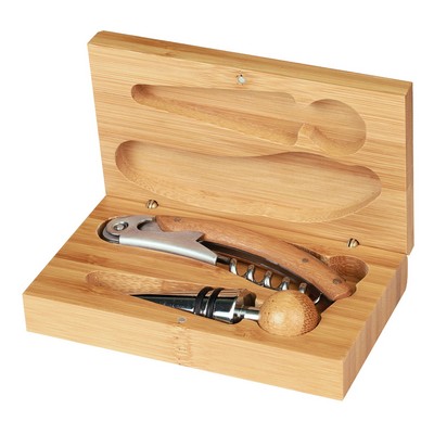 Bamboo 2-Piece Wine Tool Set