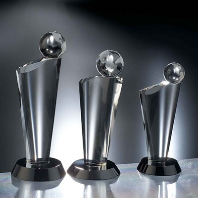 8" Equator Crystal Globe Award