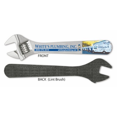 Wrench Shaped Nail File w/Lint Remover