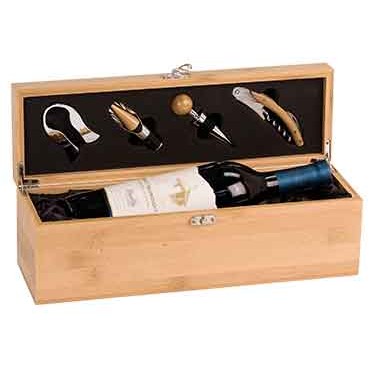 Bamboo Wine Bottle Box Set