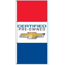 Single Faced Authorized Dealer Drape Flags (Certified Pre-Owned Chevy®)