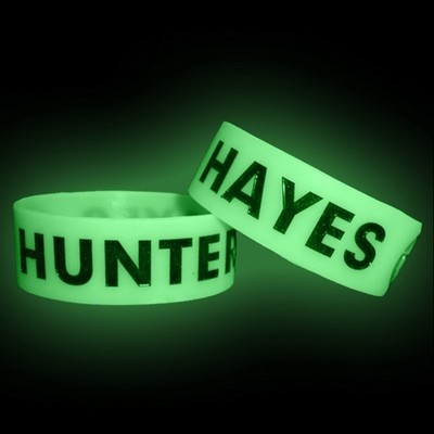 Glow in the Dark Debossed Wristband (72 Hour Rush Service)