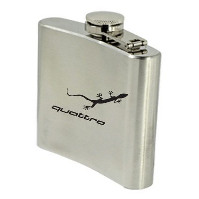 Hip Flask: Capacity 6oz, Thickness : 0.5mm, Dimension: 4-1/2" x 4" x 3/4"