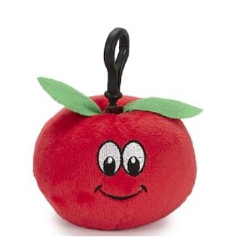 Apple Backpack Clip Stuffed Fruit