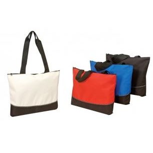 18" Poly Tote Bag with Zipper