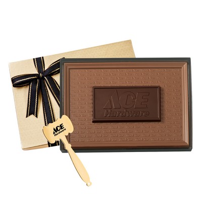 Molded Milk Chocolate Bar w/ Dark Chocolate Center